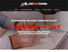 Tablet Screenshot of adultbusinessconsulting.com